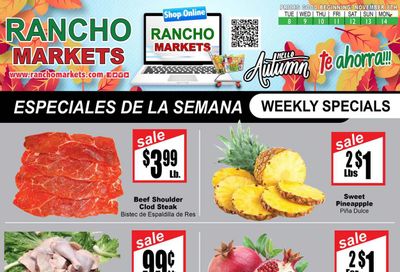 Rancho Markets (UT) Weekly Ad Flyer Specials November 8 to November 14, 2022