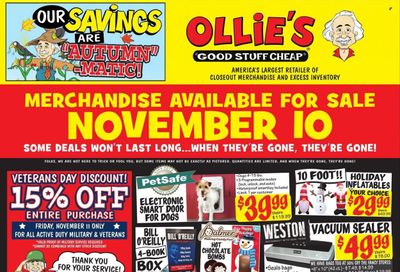 Ollie's Bargain Outlet Weekly Ad Flyer Specials November 10 to November 16, 2022