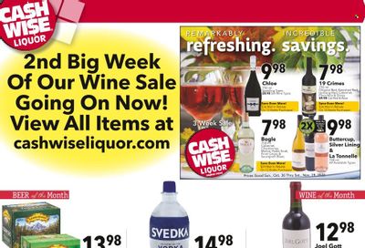 Cash Wise Liquor Only (MN) Weekly Ad Flyer Specials November 6 to November 12, 2022