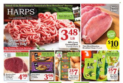 Harps Hometown Fresh (AR) Weekly Ad Flyer Specials November 2 to November 15, 2022