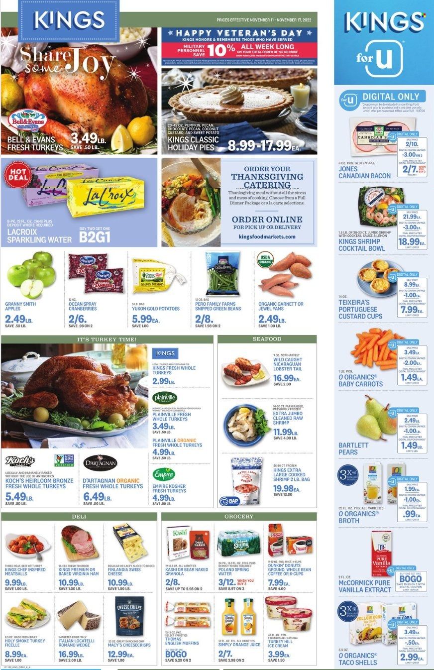 Kings Food Markets (CT, NJ, NY) Weekly Ad Flyer Specials November 11 to November 17, 2022