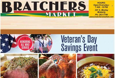 Bratchers Market (MO) Weekly Ad Flyer Specials November 9 to November 15, 2022