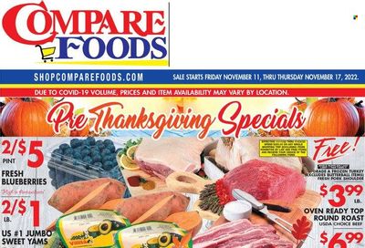 Compare Foods (CT, MD, NC, NJ, NY, RI) Weekly Ad Flyer Specials November 11 to November 17, 2022