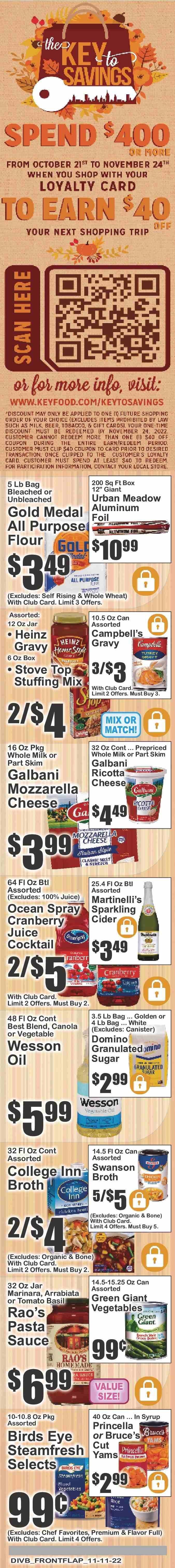 Food Universe (NY) Weekly Ad Flyer Specials November 11 to November 17, 2022