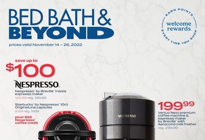 Bed Bath & Beyond Early Black Friday Deals Flyer November 14 to 26