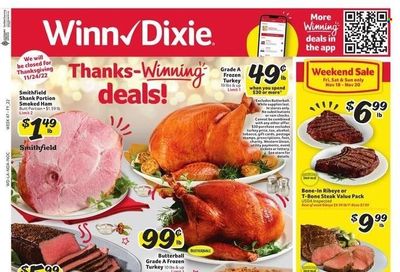 Winn Dixie (AL, FL, GA, LA) Weekly Ad Flyer Specials November 16 to November 22, 2022