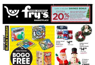 Fry’s (AZ) Weekly Ad Flyer Specials November 25 to November 29, 2022