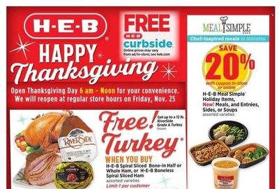 H-E-B (TX) Weekly Ad Flyer Specials November 16 to November 24, 2022