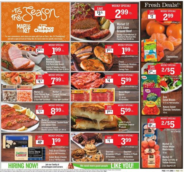 Price Chopper Ct Ny Pa Vt Weekly Ad Flyer Specials November To