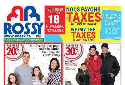 Rossy Flyer November 17 to 23