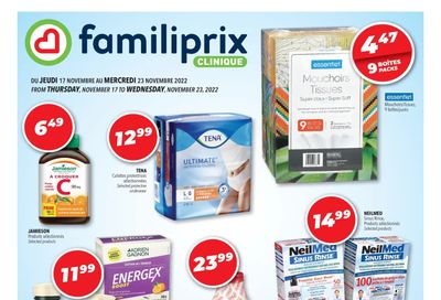 Familiprix Clinique Flyer November 17 to 23