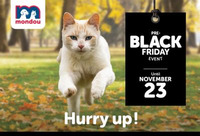 Mondou Pre-Black Friday Event Flyer November 17 to 23