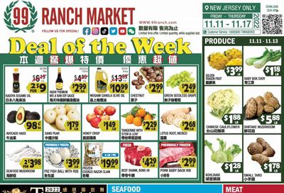 99 Ranch Market (NJ) Weekly Ad Flyer Specials November 11 to November 17, 2022