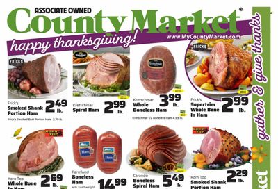 County Market (IL, IN, MO) Weekly Ad Flyer Specials November 16 to November 24, 2022