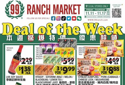 99 Ranch Market (40, CA) Weekly Ad Flyer Specials November 11 to November 17, 2022