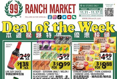 99 Ranch Market (NV) Weekly Ad Flyer Specials November 11 to November 17, 2022