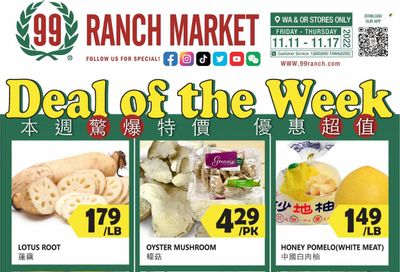 99 Ranch Market (OR) Weekly Ad Flyer Specials November 11 to November 17, 2022