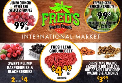 Fred's Farm Fresh Flyer November 16 to 22