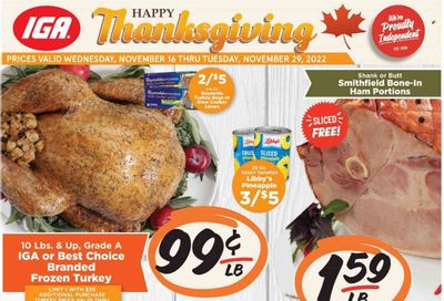 IGA (AL) Weekly Ad Flyer Specials November 16 to November 29, 2022