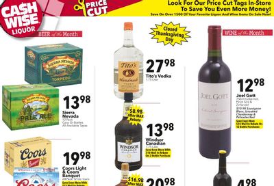 Cash Wise Liquor Only (MN) Weekly Ad Flyer Specials November 13 to November 26, 2022