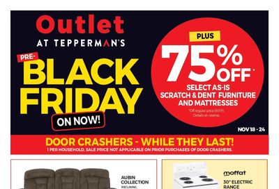 Outlet at Tepperman's Flyer November 18 to 24