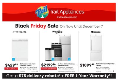 Trail Appliances (BC) Black Friday Flyer November 17 to December 7