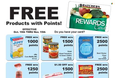 Bratchers Market (MO) Weekly Ad Flyer Specials October 19 to November 15, 2022