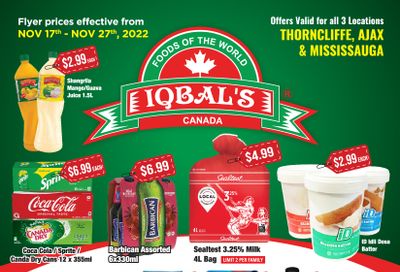 Iqbal Foods Flyer November 17 to 27