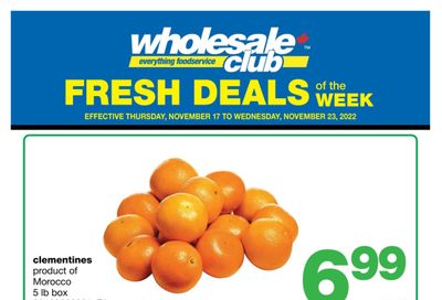 Wholesale Club (Atlantic) Fresh Deals of the Week Flyer November 17 to 23