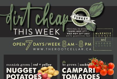 The Root Cellar Flyer November 17 to 23