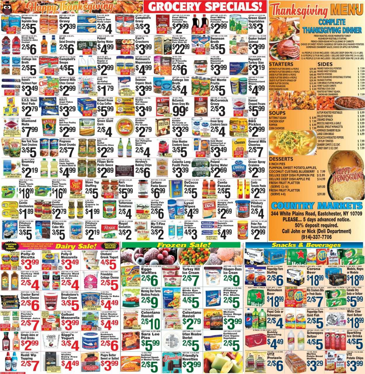 Country Markets of Westchester (NY) Weekly Ad Flyer Specials November 11 to November 24, 2022