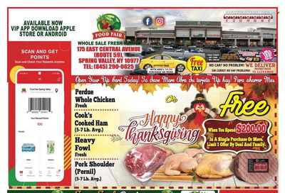 Food Fair Fresh Market (NY) Weekly Ad Flyer Specials November 11 to November 17, 2022