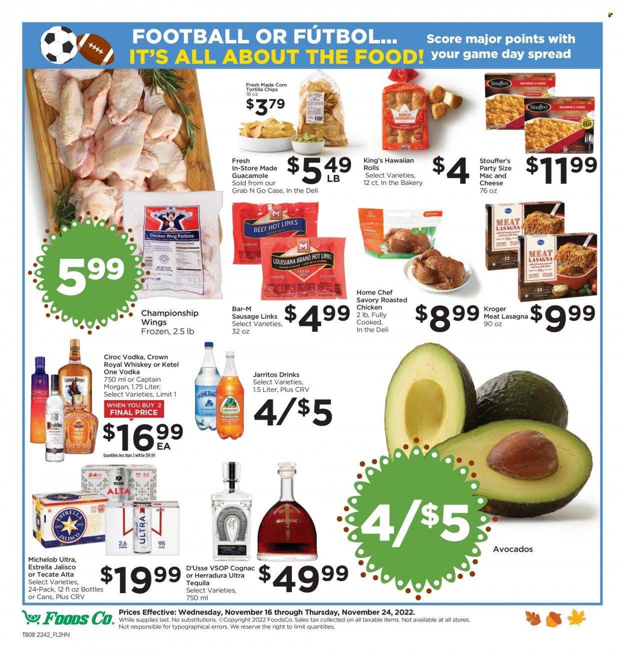 Foods Co (CA, OH, VA) Weekly Ad Flyer Specials November 16 to November 24, 2022