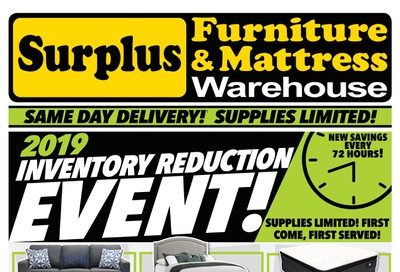 Surplus Furniture & Mattress Warehouse (Winnipeg) Flyer October 29 to November 18