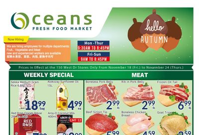 Oceans Fresh Food Market (West Dr., Brampton) Flyer November 18 to 24