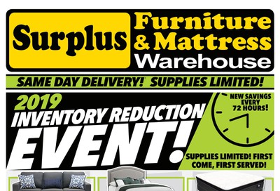 Surplus Furniture & Mattress Warehouse (Thunder Bay) Flyer October 29 to November 18