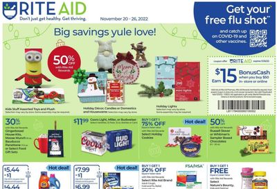RITE AID Weekly Ad Flyer Specials November 20 to November 26, 2022