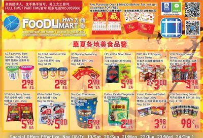 FoodyMart (HWY7) Flyer November 18 to 24
