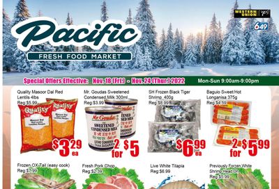 Pacific Fresh Food Market (Pickering) Flyer November 18 to 24