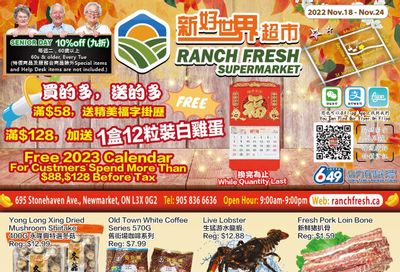 Ranch Fresh Supermarket Flyer November 18 to 24