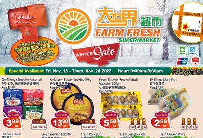 Farm Fresh Supermarket Flyer November 18 to 24