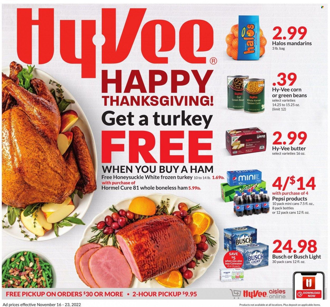 HyVee (IA, IL, MN, MO, SD) Weekly Ad Flyer Specials November 16 to
