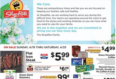 ShopRite Weekly Ad & Flyer April 19 to 25