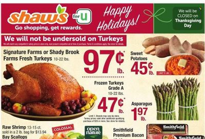 Shaw’s (MA, ME, NH, RI, VT) Weekly Ad Flyer Specials November 18 to November 24, 2022