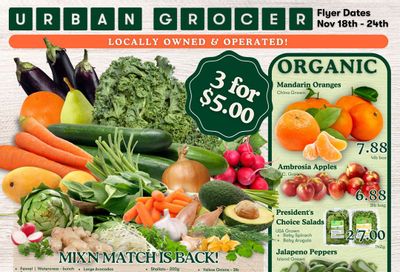 Urban Grocer Flyer November 18 to 24