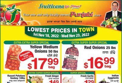 Fruiticana (Calgary) Flyer November 18 to 23