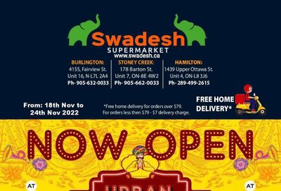 Swadesh Supermarket Flyer November 17 to 23
