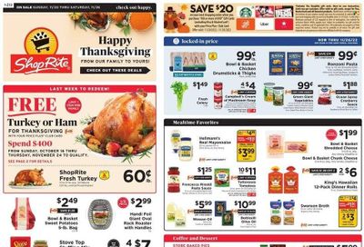 ShopRite (CT, DE, MD, NJ, NY, PA) Weekly Ad Flyer Specials November 20 to November 26, 2022