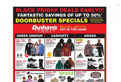 Dunham's Sports Weekly Ad Flyer Specials November 18 to November 23, 2022