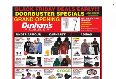 Dunham's Sports (PA) Weekly Ad Flyer Specials November 18 to November 23, 2022